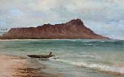 unknow artist View of Diamond Head, oil on canvas painting by Joseph Dwight Strong USA oil painting artist